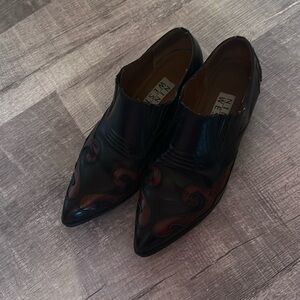 Nine West cowboy shoes boots vintage excellent cond 8